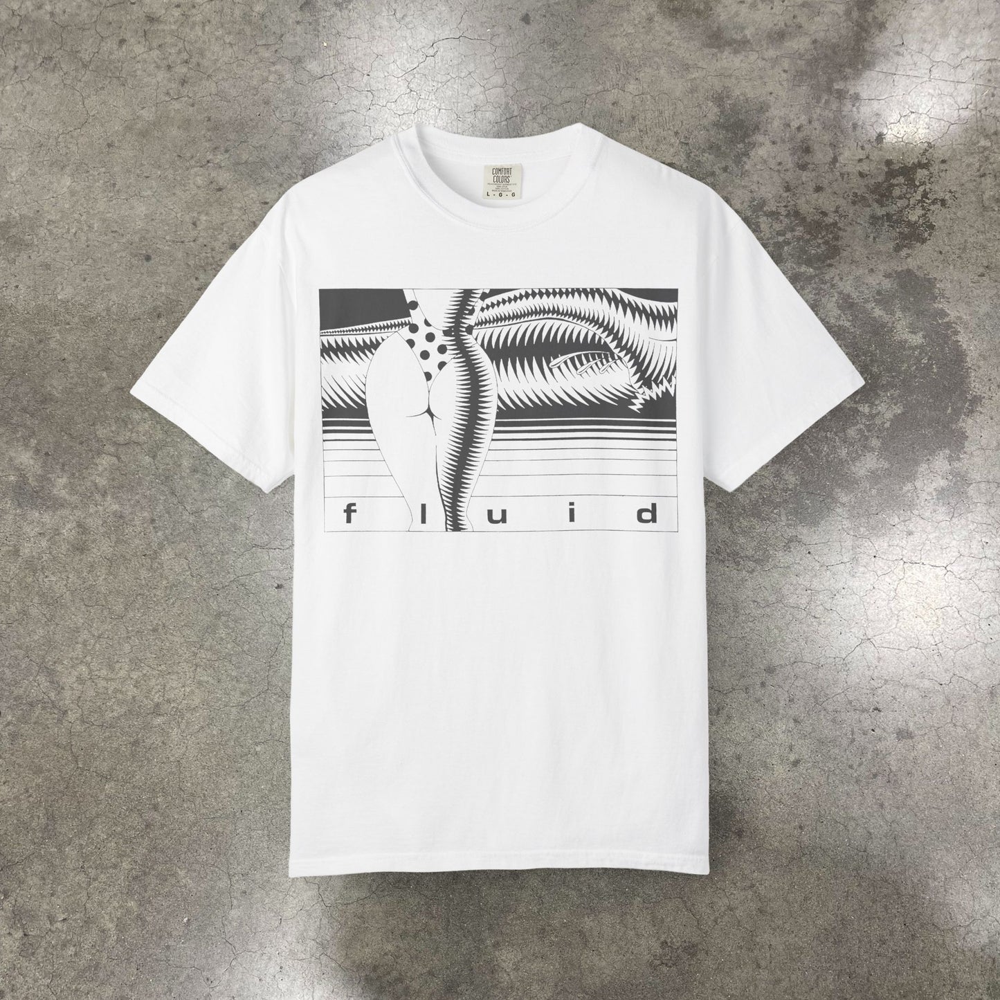 "Fluid" on White