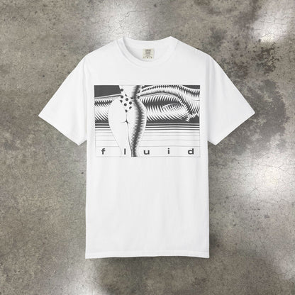 "Fluid" on White