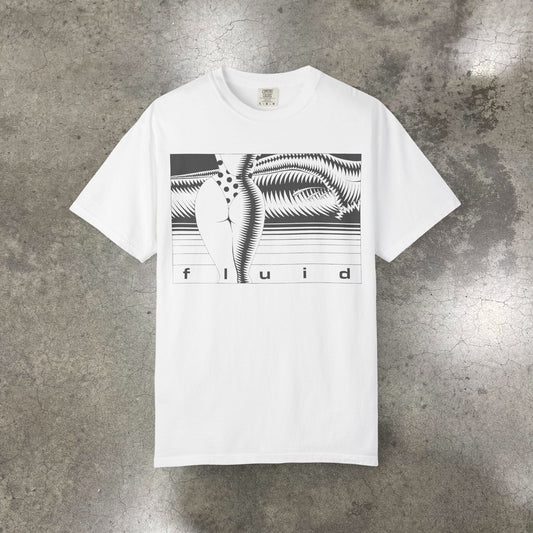 "Fluid" on White